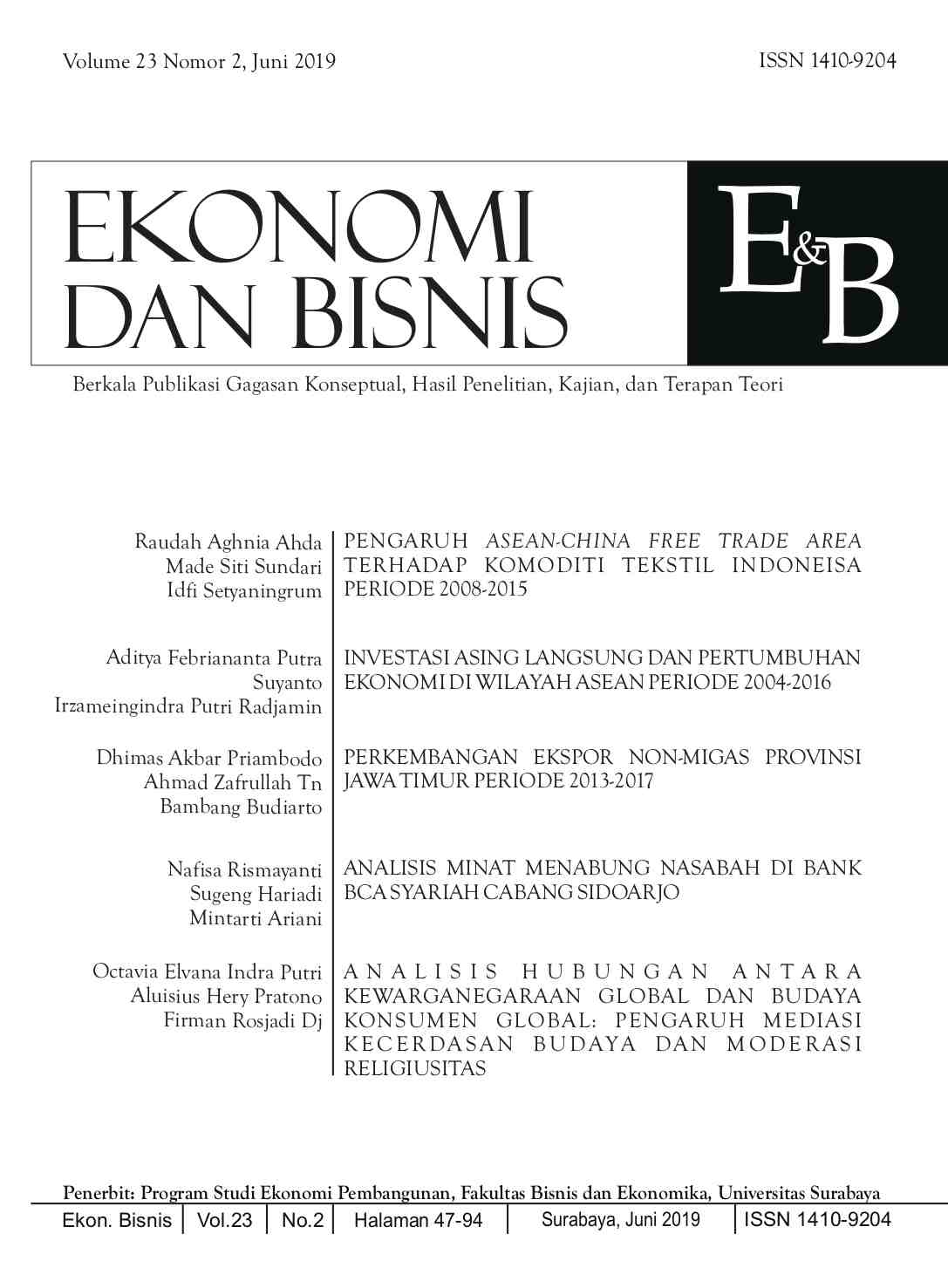 √ Contoh artikel jurnal internasional dalam bisnis internasional