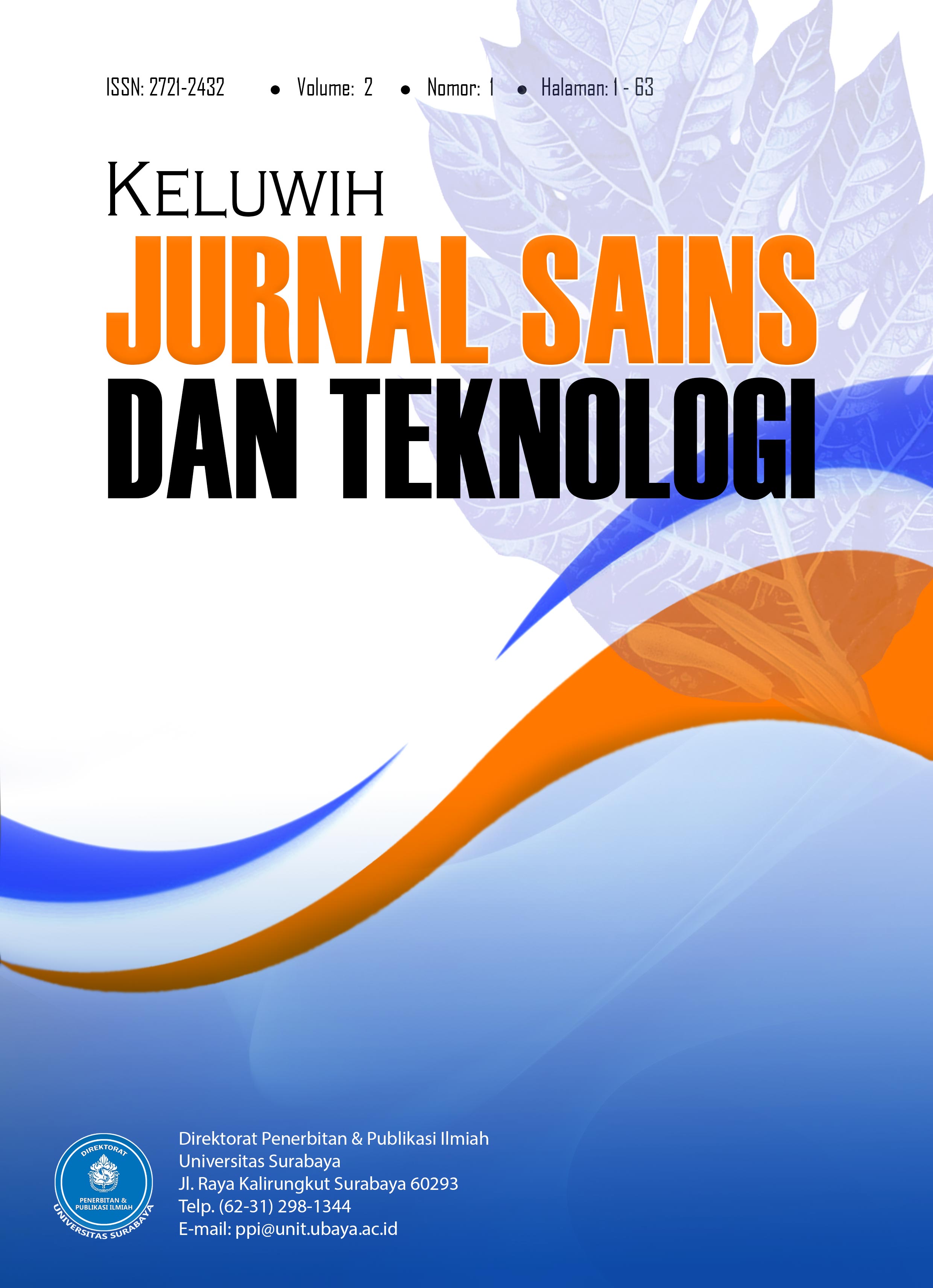 Cover Keluwih Jurnal Sains dan Teknologi Volume 2 Nomor 1